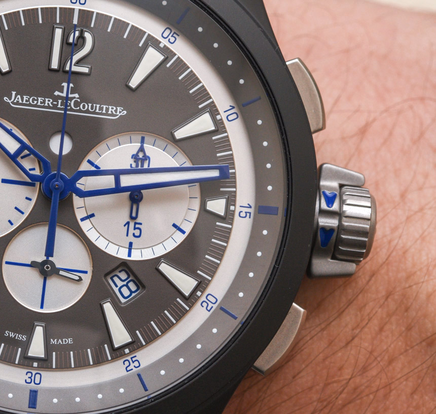 Jaeger-LeCoultre Master Compressor Chronograph Ceramic Watch In Blue Hands-On Hands-On 