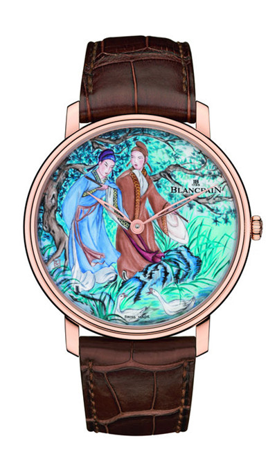 Replica Blancpain Haute Couture Painting Enamel Watches for Sale
